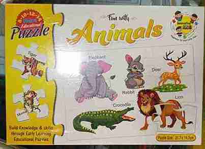 Educational Puzzle Animals Toys 21.7 X 14.7 c