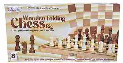 Annie Wooden Folding Chess Big 