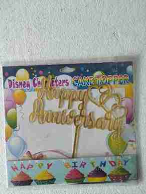 Happy Anniversary Cake Topper