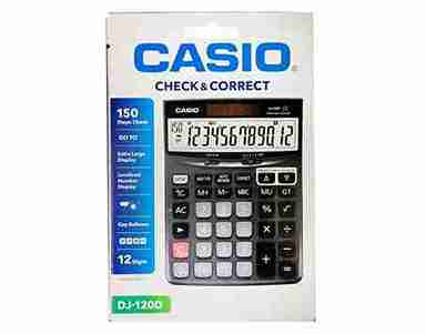 Casio DJ 120D Calculator Check & Recheck