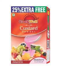 Cookwell Custard Strawberry Powder - 1