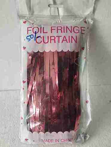 Foil Fringe Curtain Celebrating Decor