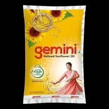 Gemini Refined Sunfower Oil-1 Litre