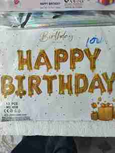 Happy Birthday Balloon Fonts - 30 pcs