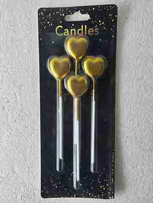 Heart Shape Candle For Celebration