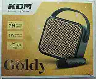 KDM Golden Bluetooth speaker with Mic