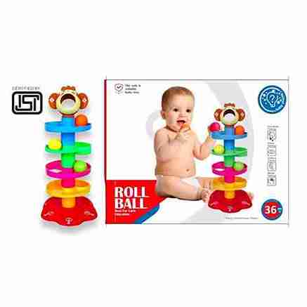 Roll Ball Toy For Kids with 5 Layer Ball Drop