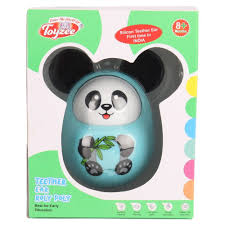 Toyzee Teether Ear Panda Roly Poly Toy